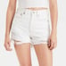 American Eagle 90's white Boyfriend distressed denim jean Shorts size 12