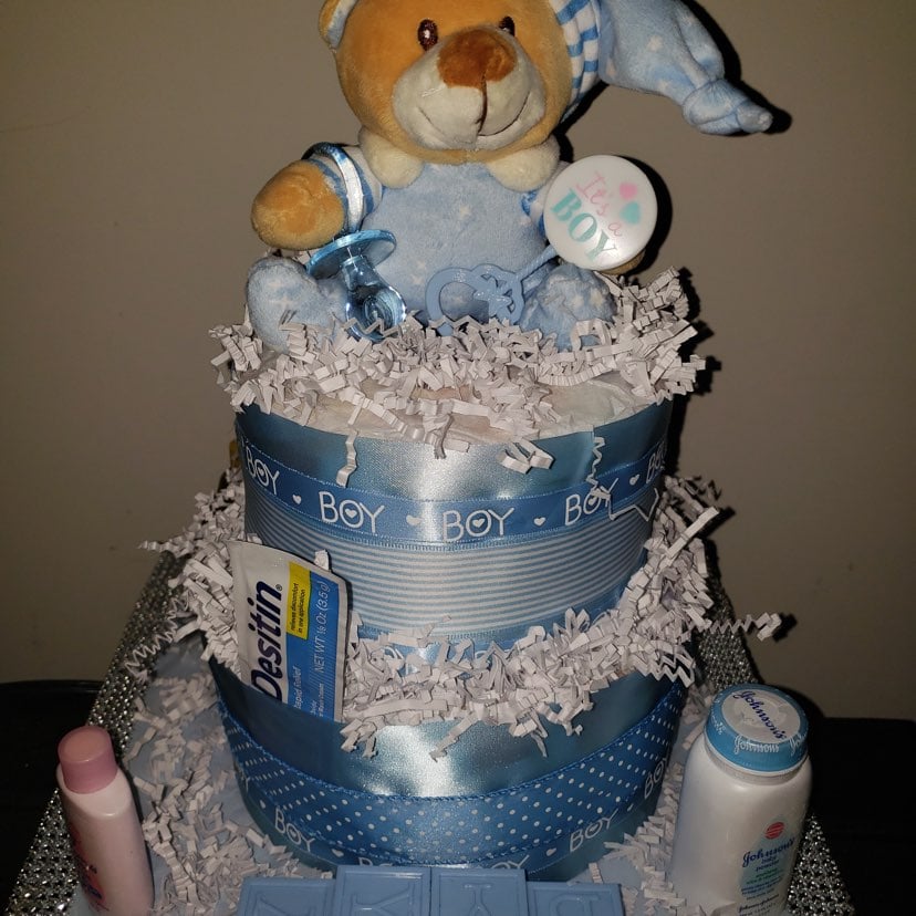 Baby Boy Diaper Cake