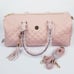 NEW JESSICA MOORE QUILTED BISQUE DUFFLE BAG