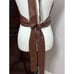 4SI3NNA Paulita Halter Cropped Top Faux Leather Sleeveless Solid Brown W XS NWOT