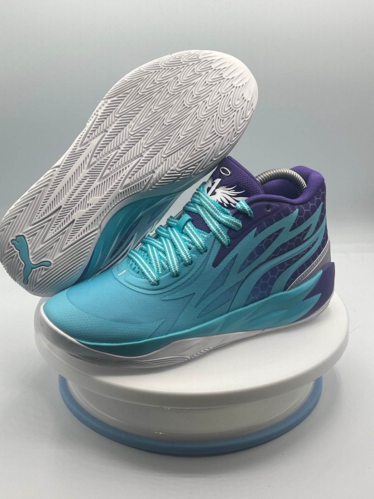 Puma Lamelo Ball MB.02 Big Kid 'Queen City' Basketball Sneaker Blue 379780-01
