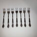 Roseanne Stainless Korea Set of 7 Seafood Crab Forks VGUC
