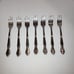 Roseanne Stainless Korea Set of 7 Seafood Crab Forks VGUC
