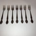 Roseanne Stainless Korea Set of 7 Seafood Crab Forks VGUC
