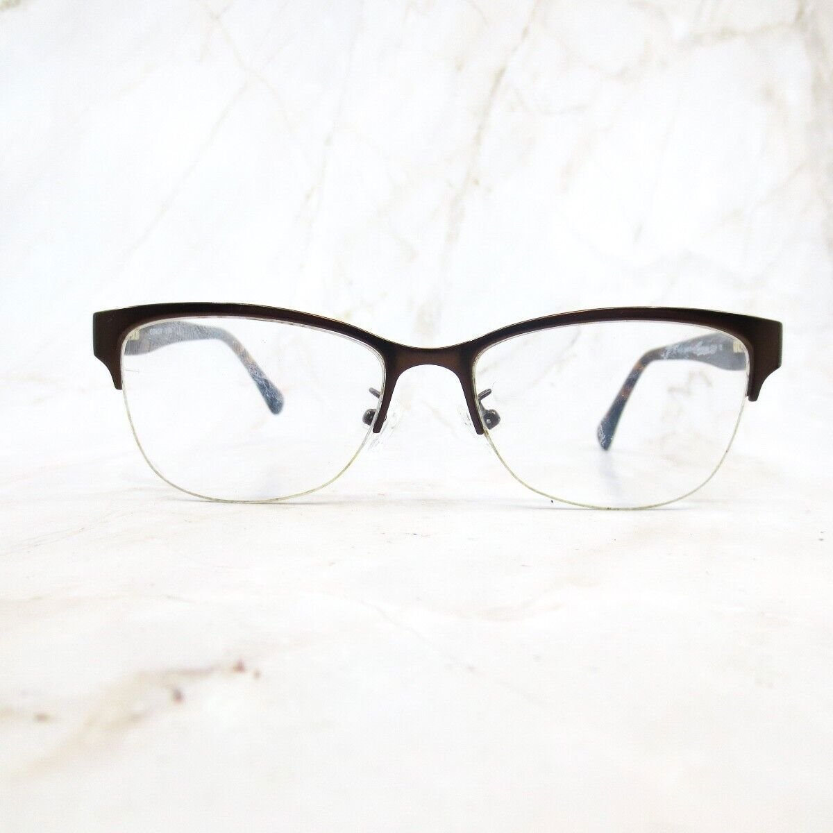 Coach Eyeglasses Frame HC 5066 9155 Women's Satin Dark Brown Tortoise 53-16-135