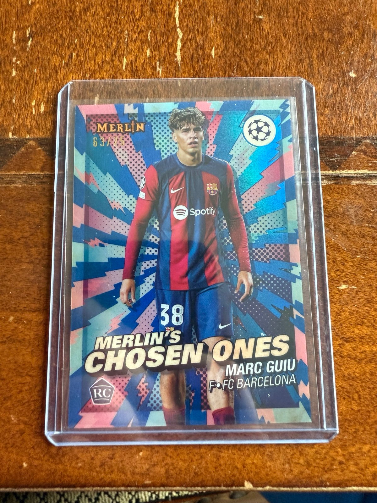 2024 Topps Merlin Marc Guiu RC Merlin’s chosen ones /75