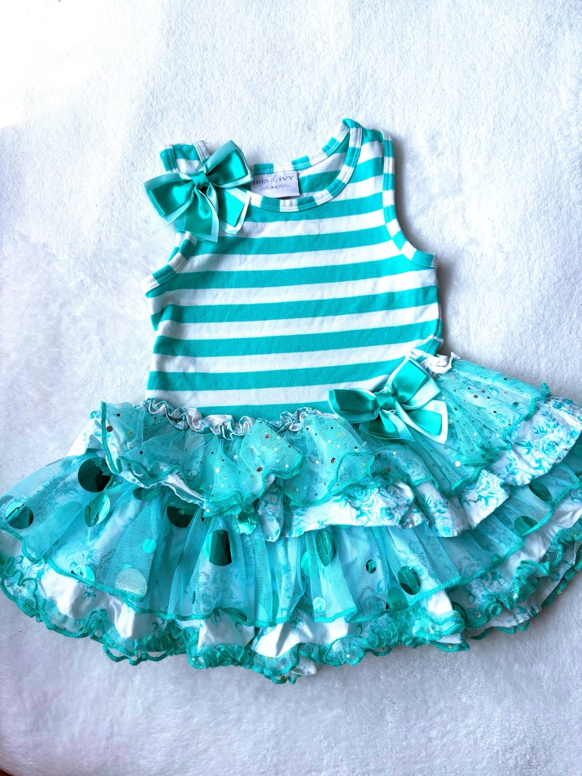 ✨12 MO TIFFANY BLUE DRESS TEAL FIRST BIRTHDAY PARTY DRESS 1ST BIRTHDAY DRESS✨