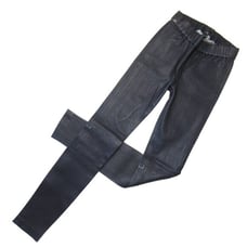 NWT J.Crew Collection Leather Leggings in Navy Blue Stretch Pull-on Pants 0 495