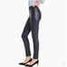 NWT J.Crew Collection Leather Leggings in Navy Blue Stretch Pull-on Pants 0 495
