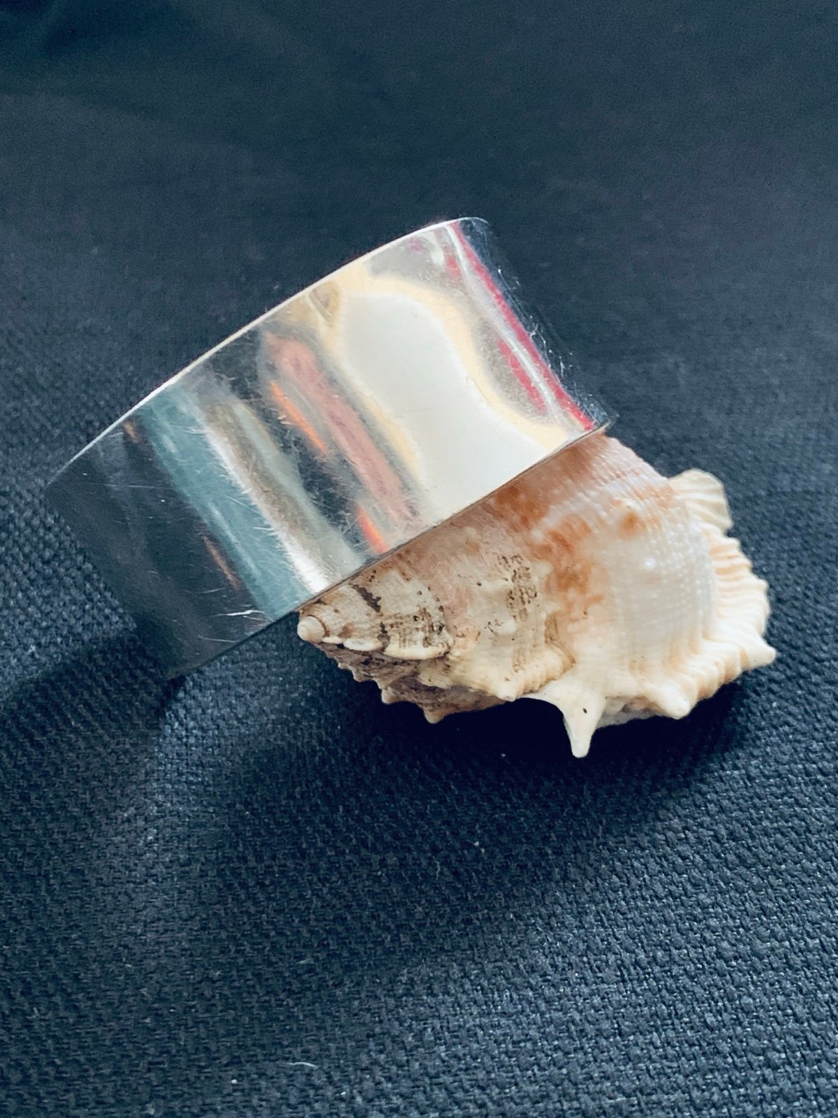 Vintage Wide Mexico Sterling Silver Bangle, 31g