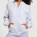 VS PINK BLING SWEATPANTS OUTFIT & FULL ZIP HOODIE LIGHT HYDRANGEA BLUE XL