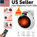 900W Portable LED Digital Electric Heater Wall Sockets Mini Fan With Timer Home