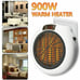 900W Portable LED Digital Electric Heater Wall Sockets Mini Fan With Timer Home