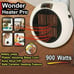 900W Portable LED Digital Electric Heater Wall Sockets Mini Fan With Timer Home