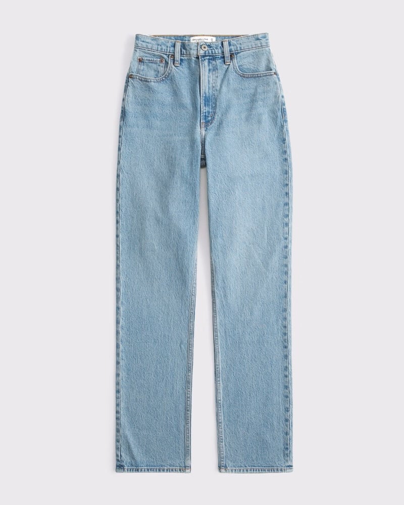 Abercrombie The 90s Straight Leg Ultra High Rise Jeans