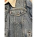 Levis small western sherpa lined denim trucker jacket pockets snap buttons