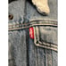 Levis small western sherpa lined denim trucker jacket pockets snap buttons