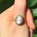 Antique 1920s-30s Sterling Silver Cameo ring