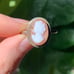 Antique 1920s-30s Sterling Silver Cameo ring