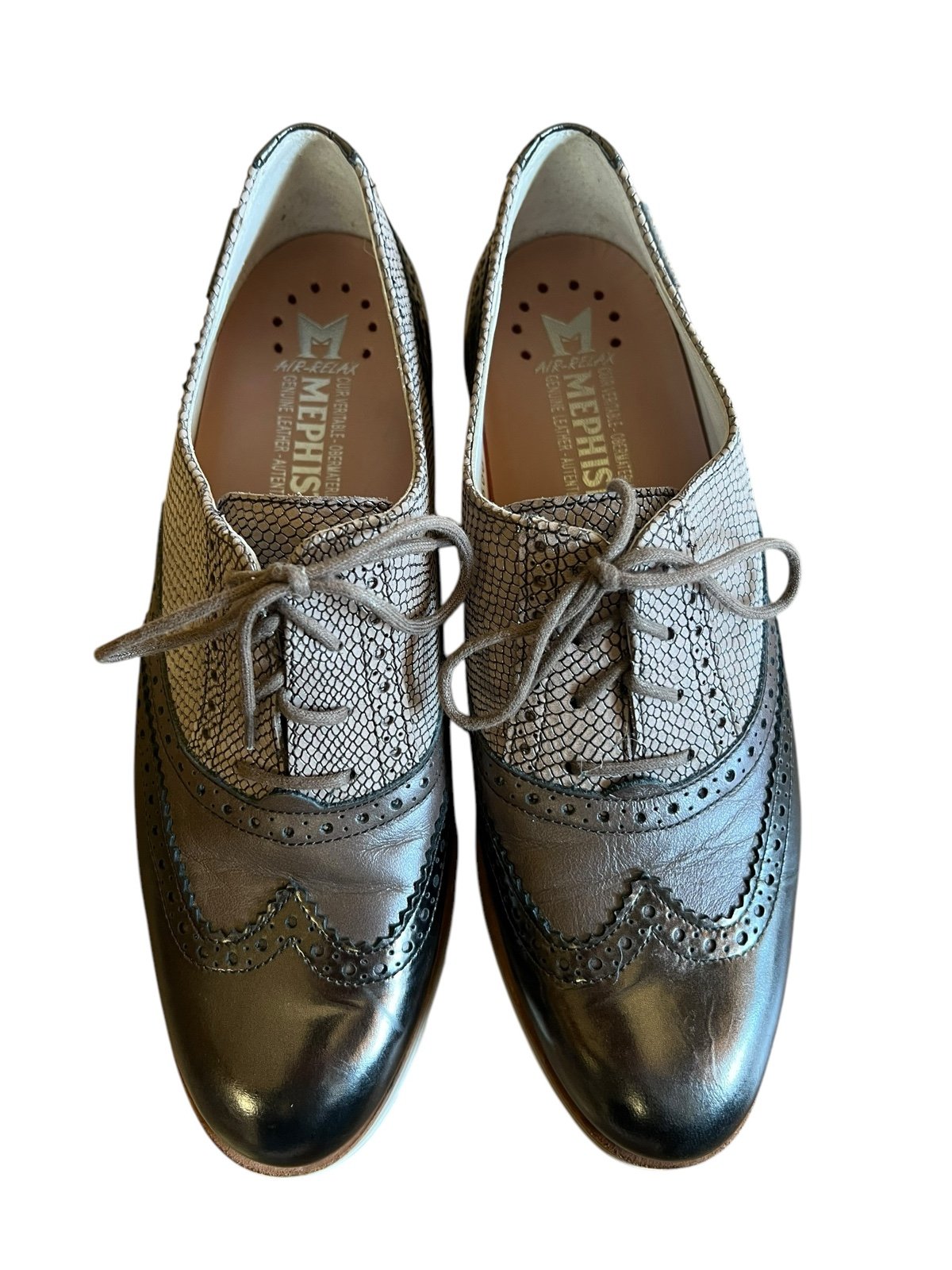 MEPHISTO Women’s Tomasia Lace-Up Leather Euro Shoes Size US 8.5 Comfort 295