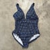 Miraclesuit Bathing Suit Womens Size 12 Paillette Odessey One Piece Beach Blue