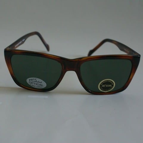 NWT TruVintage 80s/90s Racer Sporty style w/G-15 optical glass lens Sunglasses