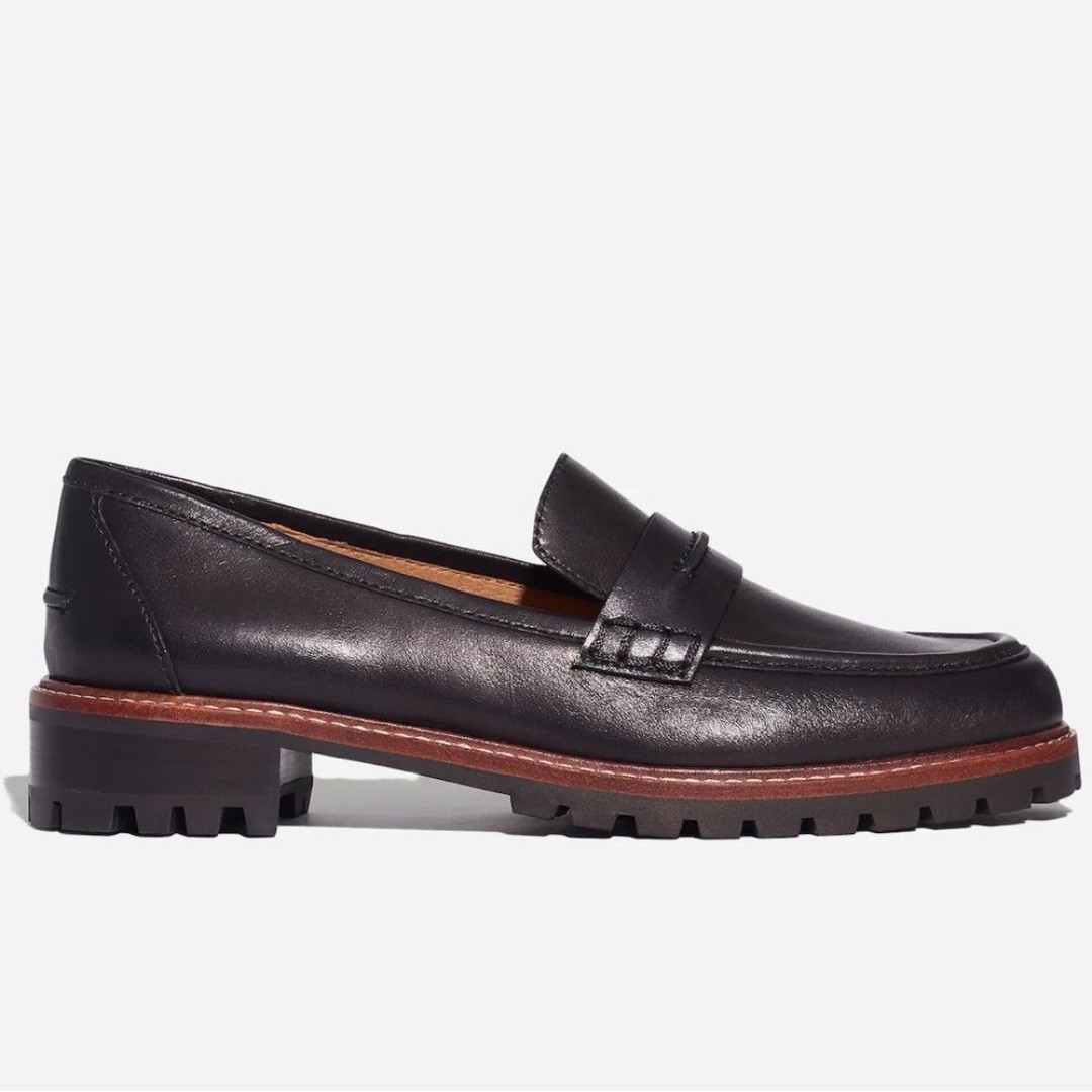 Madewell The Corinne Lugsole Loafer in True Black Size 9 NWOB
