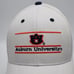 Auburn Tigers Hat Mens Snapback White Orange Bar Logo Embroidered NCAA