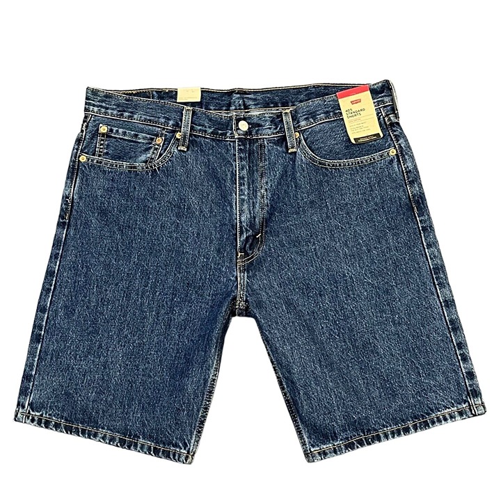 Levis 405 Mens Denim Shorts Size 38 Blue Standard Fit Casual & Stylish