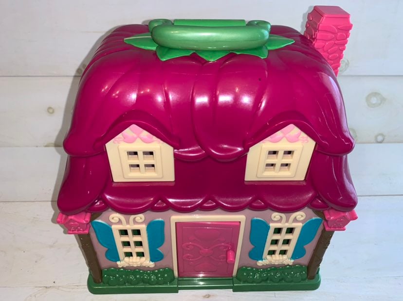 RARE Li'l Woodzeez Large Playset - Flower Cottage House & Characters Accessories
