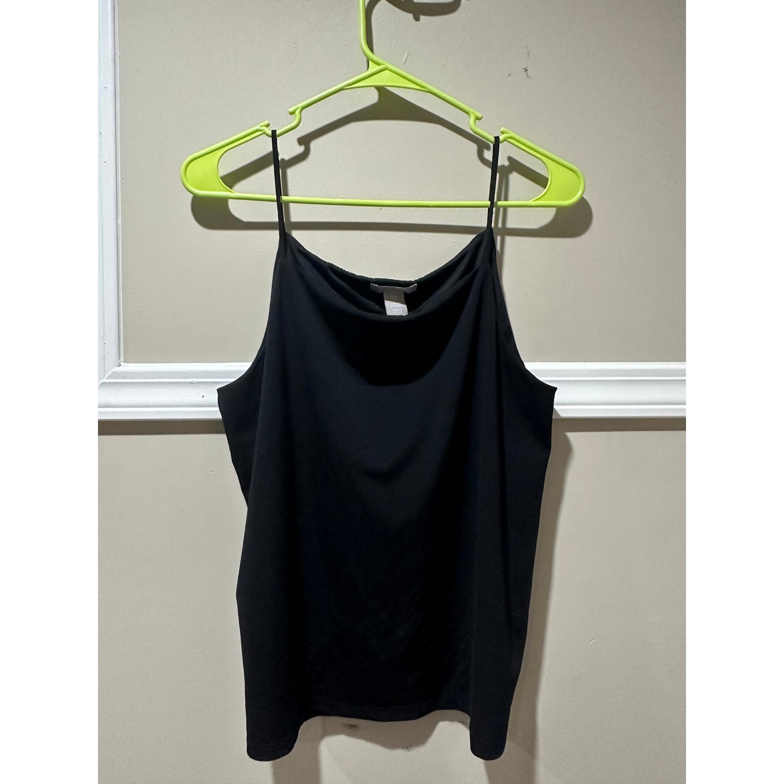 H&M Black Cami Top Sleeveless Casual Tank Top Women's Size M