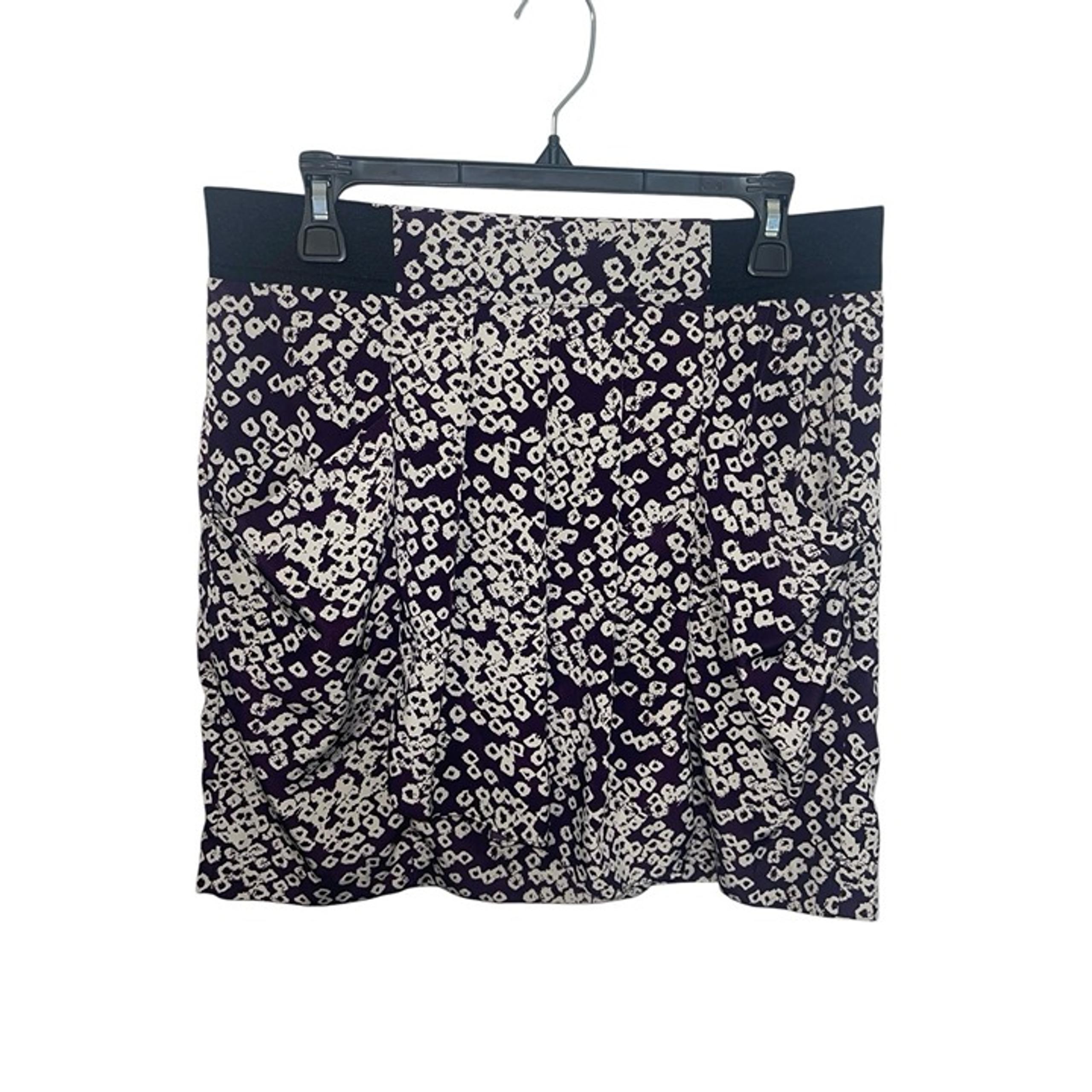 GAP Women's Size 6 Purple Geometric Pleated Front Skirt with Pockets