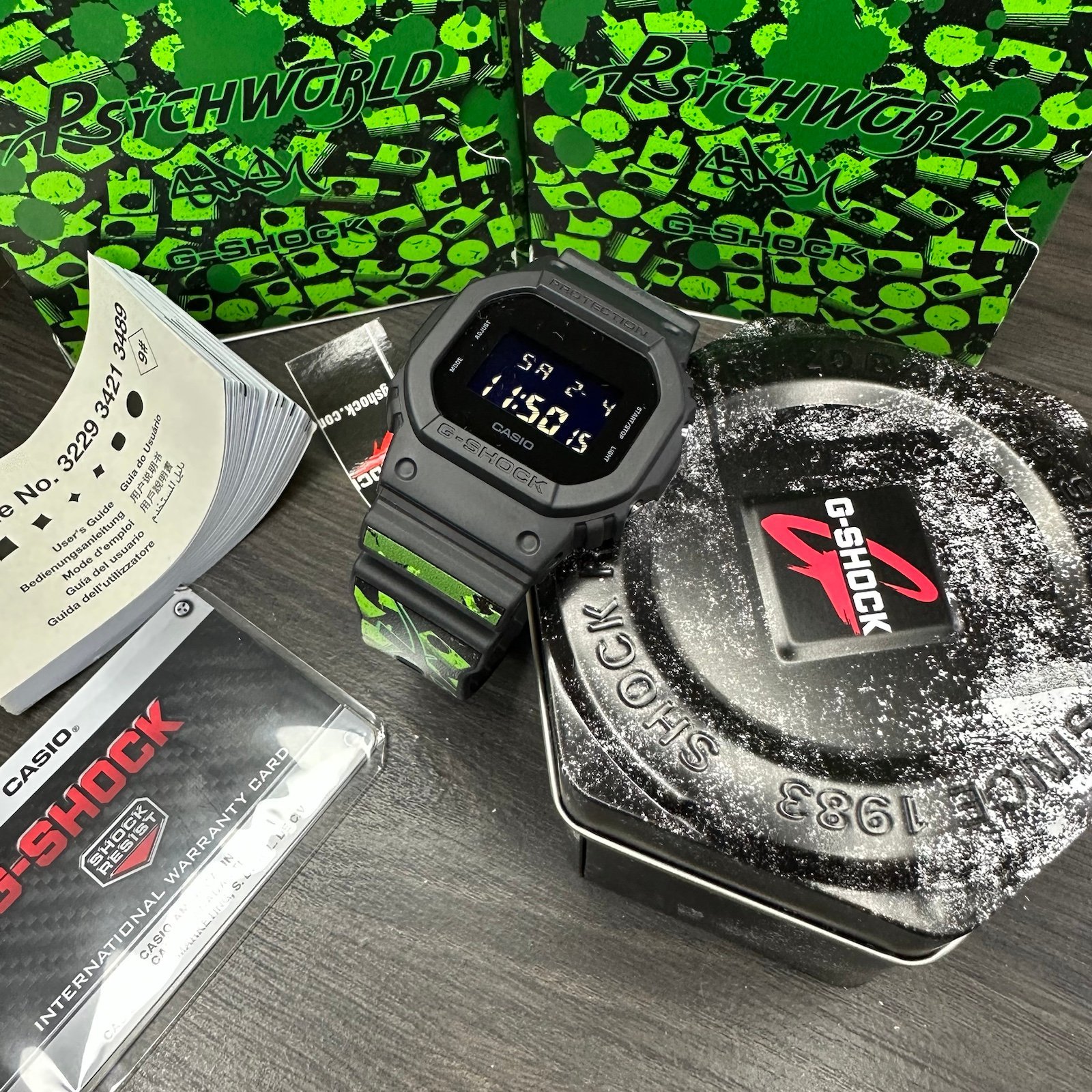 NEW✅LIMITED EDITION✅ Psychworld x Stash x G Shock DW5600 Watch