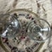 Vintage Set of 2 Very Heavy Glass Goblets