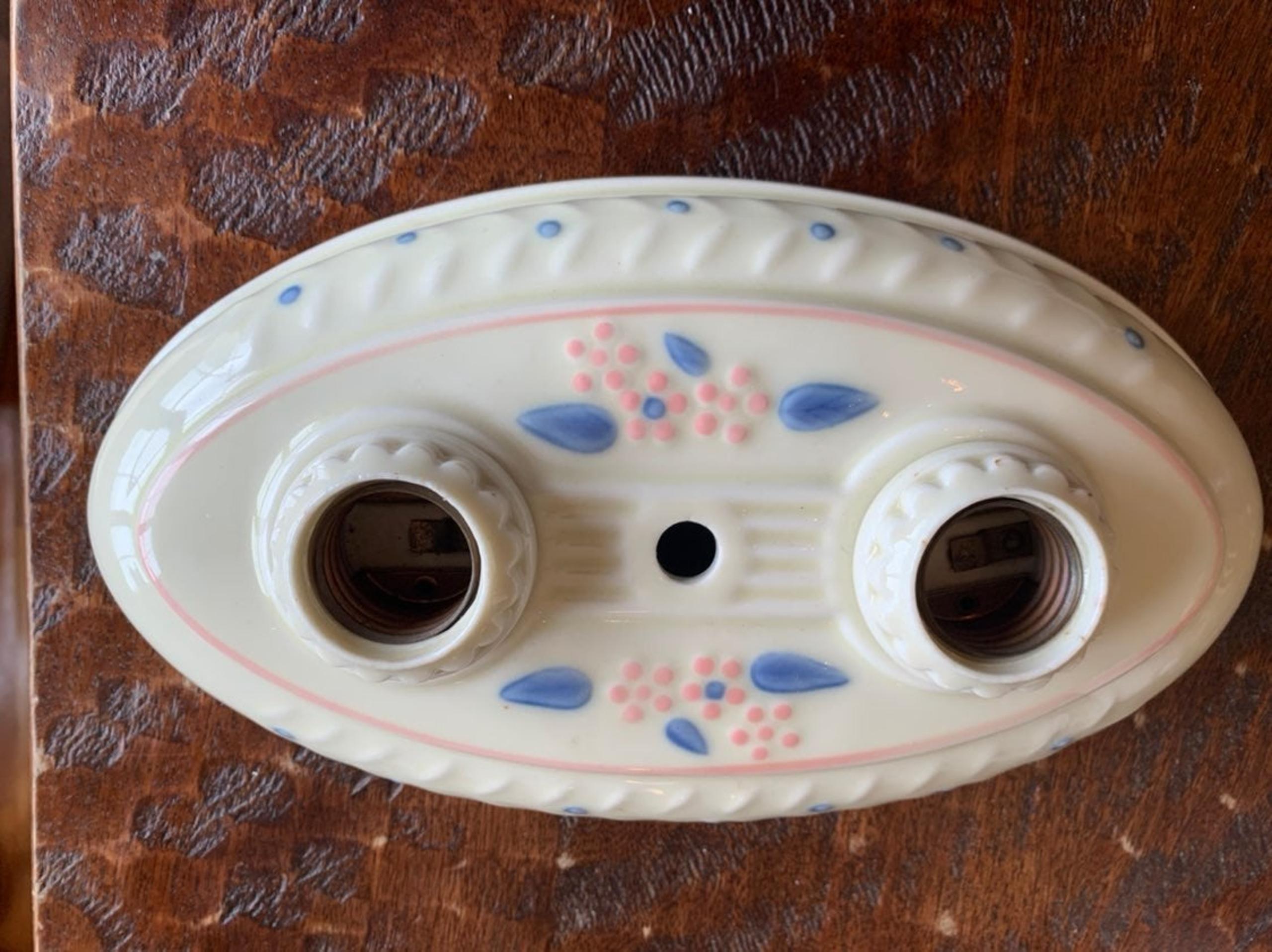 Vintage Porcelain Light Fixture