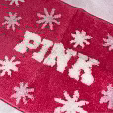 Pink bath mat