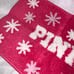 Pink bath mat