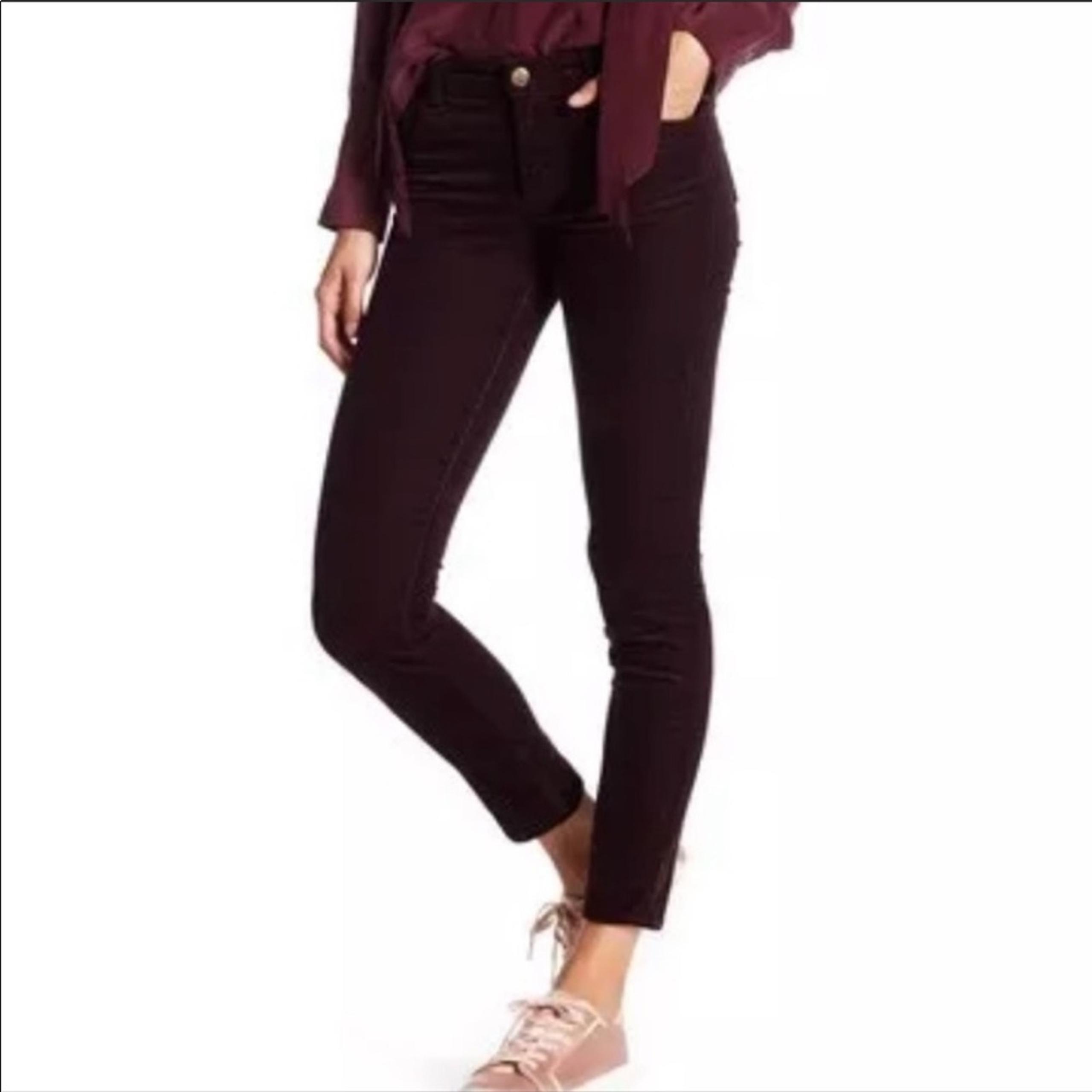 J brand corduroy skinny pants purple 28