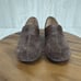 DANSKO Women’s Brown Suede Leather Clogs W/Flower Trim Size 37 6.5/7 US