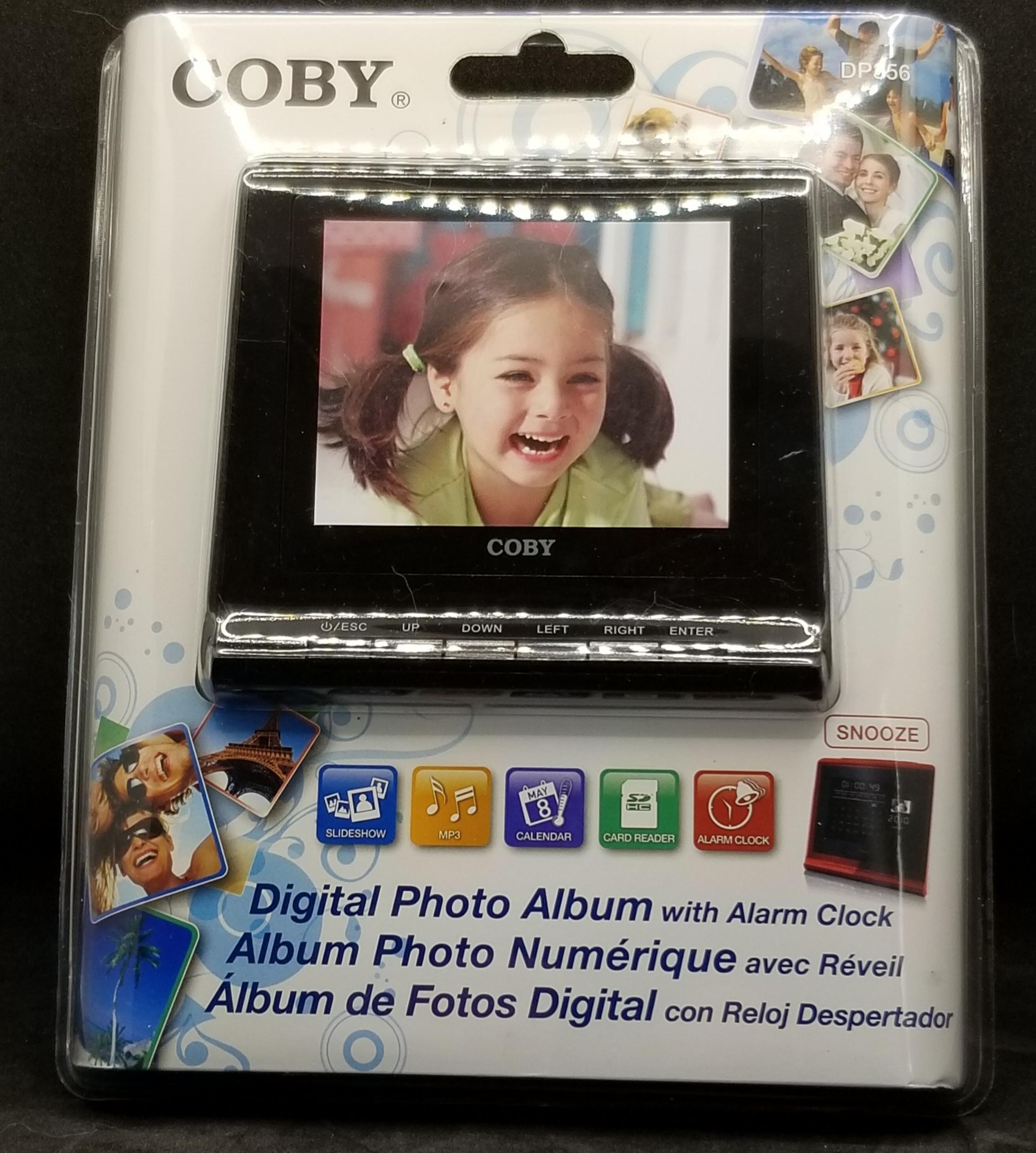 Coby db356 digital photo album with alarm clock new sealed - Coby Electronics