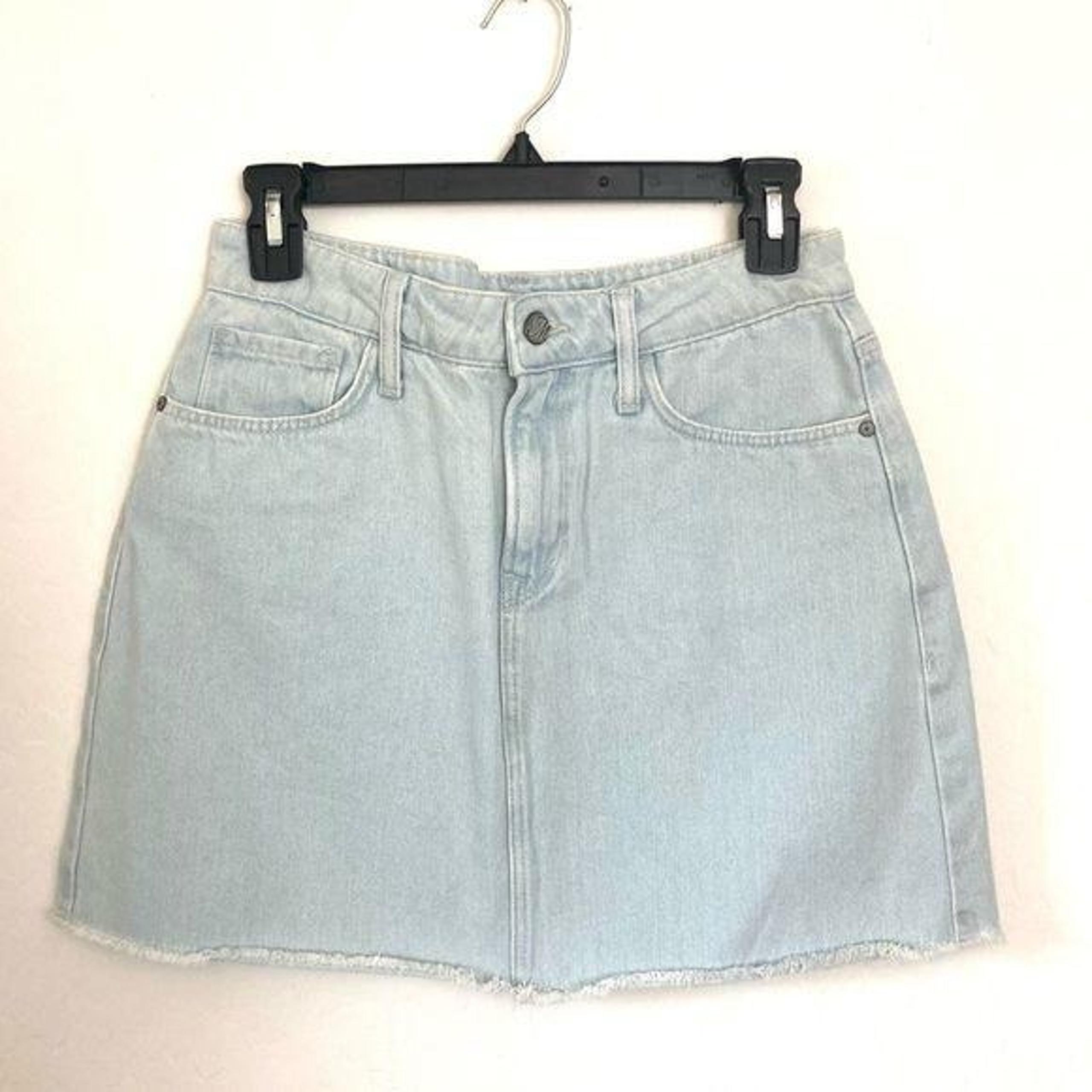 MAVI JEANS CO LIGHT WASH DENIM MINISKIRT