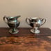 Antique 1890s Mermod Jaccard & Co Quadruple plated silver sugar & creamer set