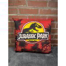 Vintage 1992 90s Jurassic Park Pillow Rare Dinosaur Movie 15 Inch By 15 Inch