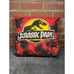 Vintage 1992 90s Jurassic Park Pillow Rare Dinosaur Movie 15 Inch By 15 Inch