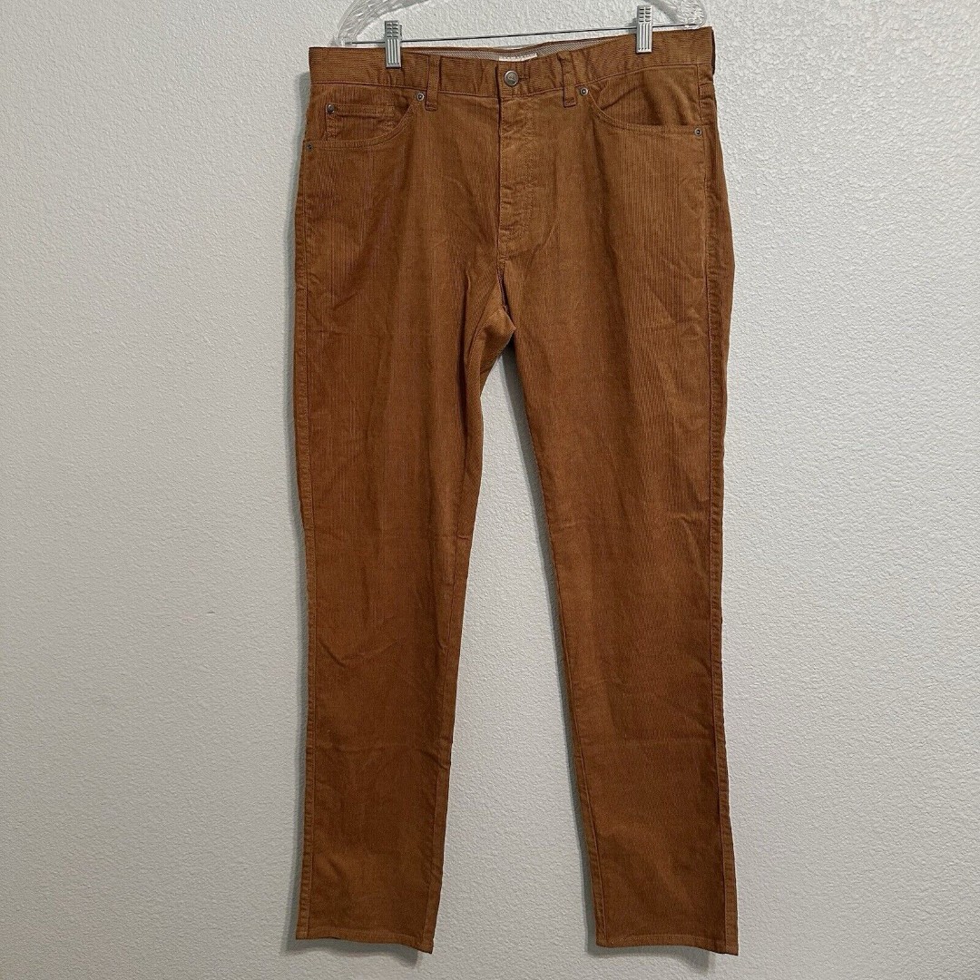 Peter Millar Pants Mens Size 38x34 Crown Soft Corduroy 5 Pocket Brown MF23B29