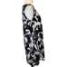 ST. JOHN Soca Collection Black White Abstract Print Sheath Dress Size SMALL Silk