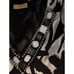 ST. JOHN Soca Collection Black White Abstract Print Sheath Dress Size SMALL Silk