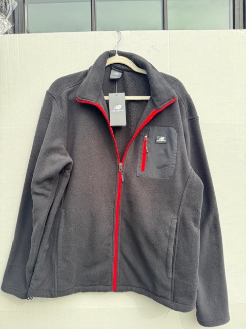 New Balance Men's Medium Fleece Jacket with Red Trim | New with tag!