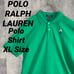 Polo Ralph Lauren Polo Bear Polo Shirt Embroidered Logo Green XL Size Green