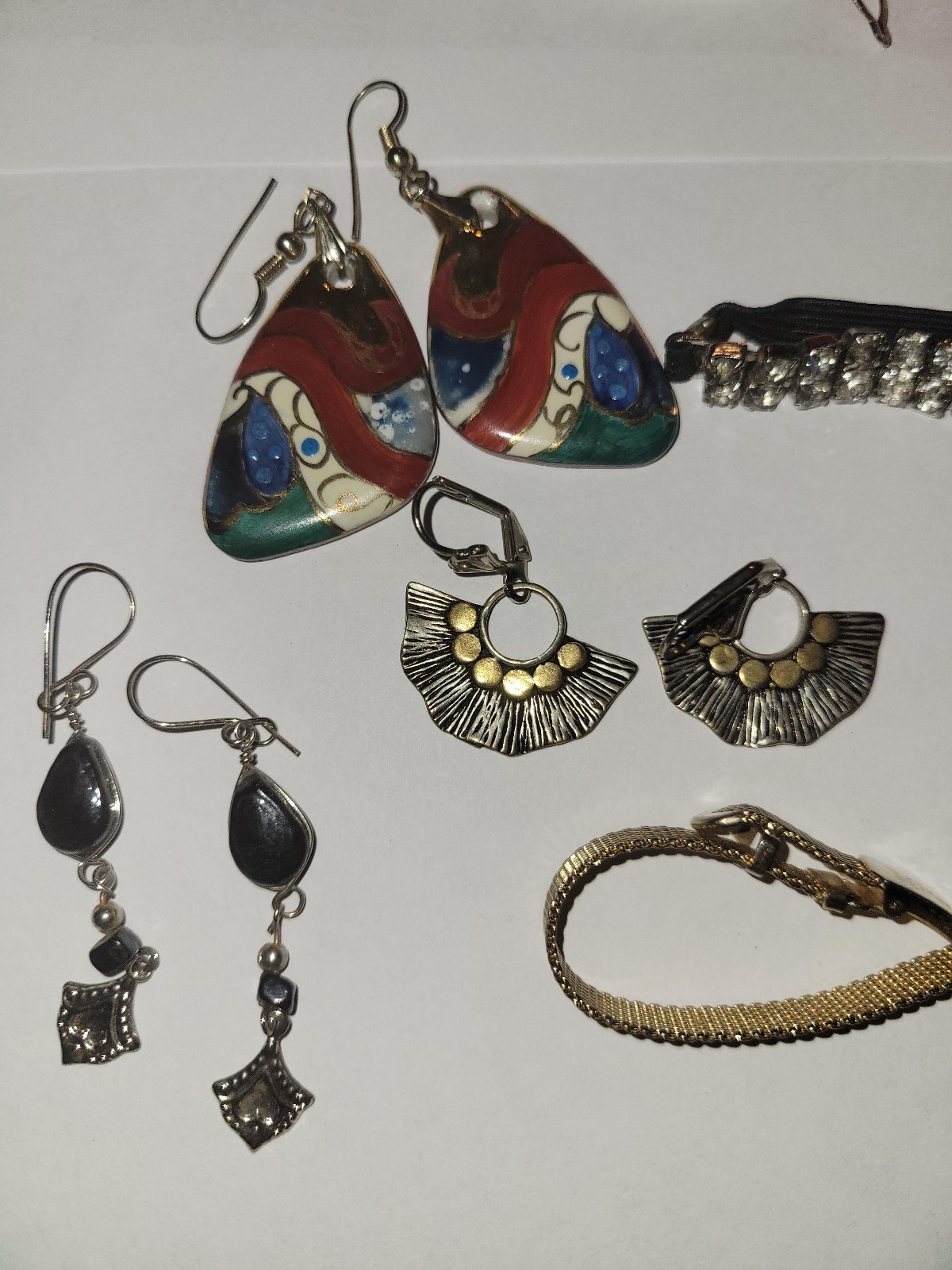 Random jewelry lot earrings bracelet